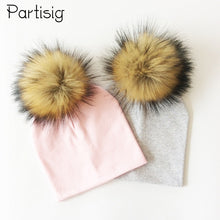Load image into Gallery viewer, Faux Fur Baby Cap