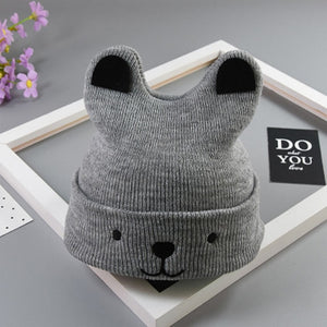 Baby Warm Bear Cartoon Hat